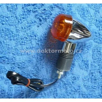 Směrový světlomet Blikač kulatý ST-1594, oranžové sklo