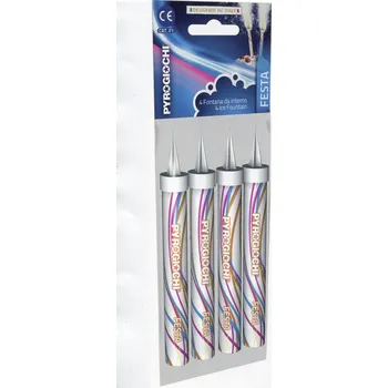 Party dekorace Pyrogiochi dortové fontány 4 ks x41121