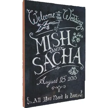 Křídová tabule bezrámová 40x60