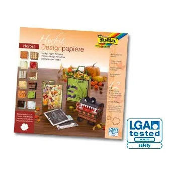 Výtvárné potřeby Folia Scrapbooking papír Podzimní 30 x 30cm/190g - sada