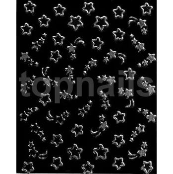 samolepka SAMOLEPKY - HVĚZDIČKY stříbrné