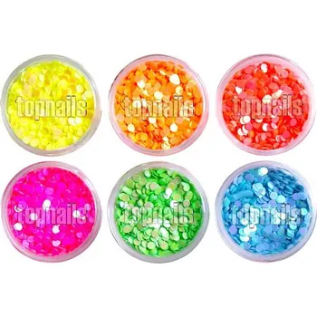 SET NEON hologramy 2mm - 6ks