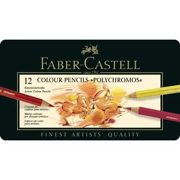 Pastelka Sada 12 uměleckých pastelek Polychromos Faber-Castell
