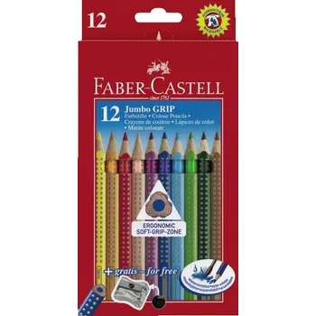 Pastelka Sada 12 školních pastelek JUMBO GRIP - Faber-Castell