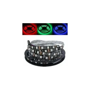 LED páska LED pásek 5050, 14W/m, RGB, 60 diod, 1 m, černý