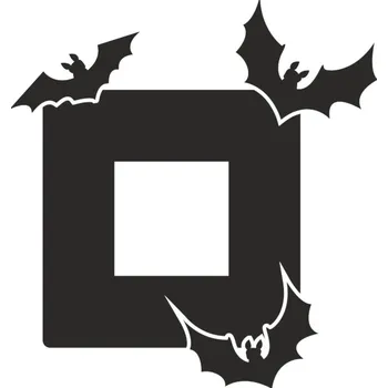 Samolepící dekorace Samolepka pod vypínač Netopýři 22x20 cm