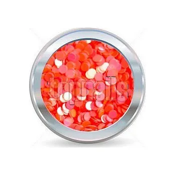 hologramy 2mm NEON redorange