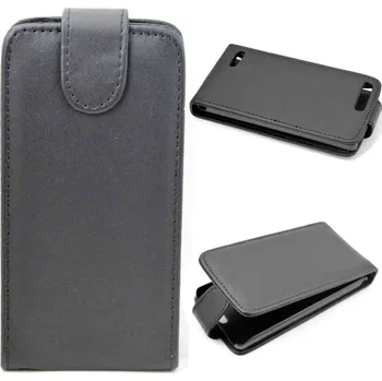 Pouzdro na mobilní telefon HUAWEI Ascend G6 - pouzdro (kryt obal) na výšku - černé