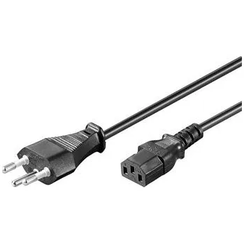 Kabel do PC PremiumCord Kabel síťový 230V k počítači 2m se zástrčkou pro Švýcarsko