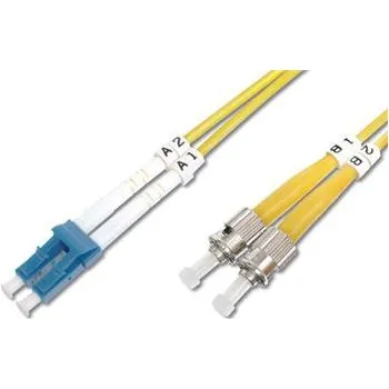 Síťový kabel DIGITUS Fiber Optic Patch Cord, LC to ST Singlemode 09/125 µ, Duplex Length 3m
