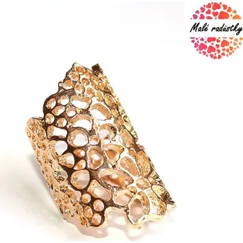 Prsten Prsten Fashion Jewerly - Golden flowers 177