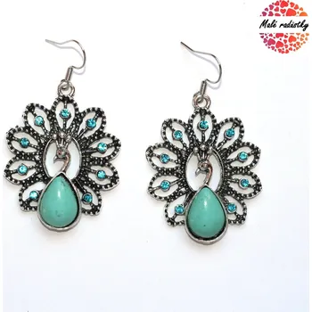 Náušnice Náušnice Fashion Jewerly - Tibetský páv 146