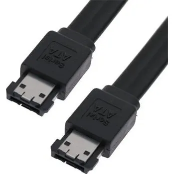 Datový kabel PremiumCord Kabel eSATA-eSATA, 50 cm,stíněný,černý