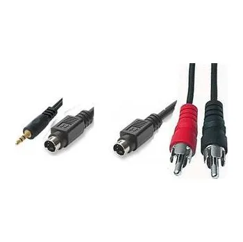 PremiumCord Kabel S-Video+3,5Jack-S-Video+2xCINCH 10m