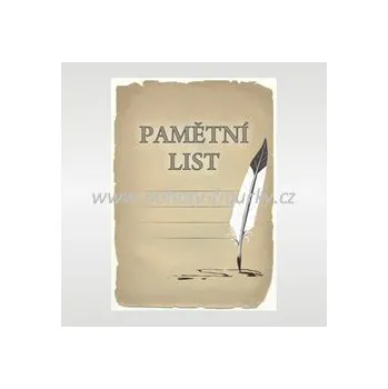 Pamětní list 6708 (formát A5, A4)