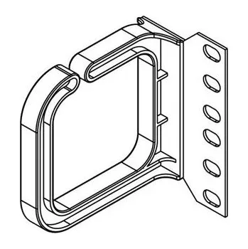 Racková skříň CONTEG Vázací plastové oko 80x80 MM, horizontální
