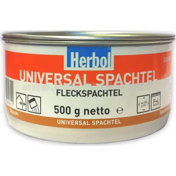 Tmel 0.5 Kg Herbol Universal Spachtel - bílý tmel na dřevo i kov (Brousitelný rychleschnoucí bílý tmel na dřevo a kov)