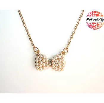 Řetízek Řetízek Fashion Jewerly - Mašlička s perlama 292