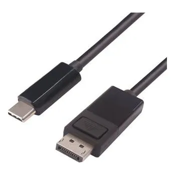 PremiumCord kabel 2m USB-C na DisplayPort, rozlišení 4K@60Hz a FULL HD 1080P