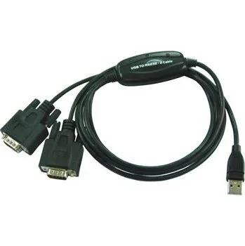 Kabel do PC PremiumCord USB - 2x RS 232 převodník