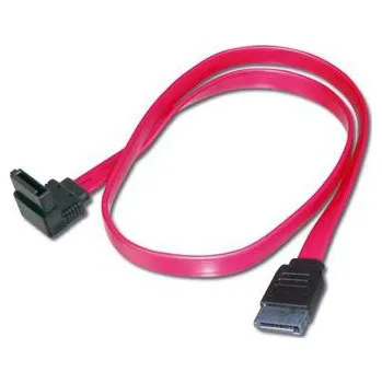 Kabel do PC PremiumCord Kabel SATA 0,5m 1x90°+1x rovný konektor