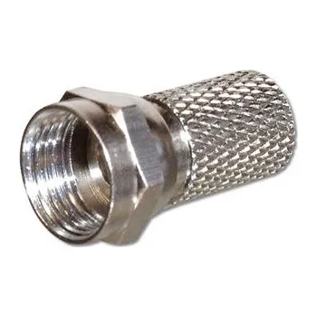 Kabel do PC PremiumCord Sat. F konektor, na kabel 6.5mm Cut Version, délka 20mm