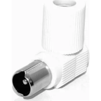 Anténní redukce PremiumCord TV antenní konektor IEC úhlový-M, 75 Ohm