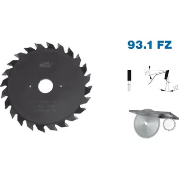 Pilový kotouč PILANA 5393.1 SK předřezový kotouč D100x2,8-3,6xd20 12+12 FZ HP (skládaný)