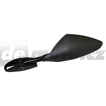 Zrcátko pro motocykl Motocyklové zrcátko pravé SOFT TOUCH mini - do kapot - karbonové matné