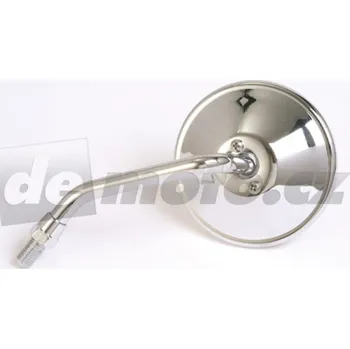 Zrcátko pro motocykl Motocyklové zrcátko levé kulaté CRUISER - chromové