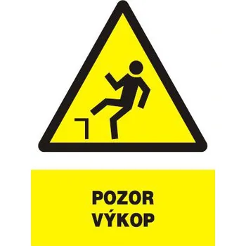 Pozor výkop, tabulka 210x297mm, plast