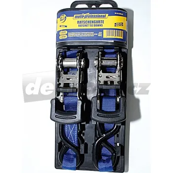 Upínací popruh Upevňovací popruh s háky a ráčnou (pár) - délka 3 m, max. zatížení 800 kg