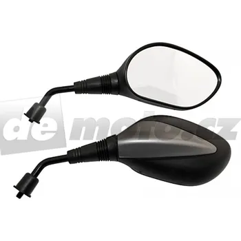 Zrcátko pro motocykl Motocyklové univerzální zrcátka BASIC M10 - černošedé