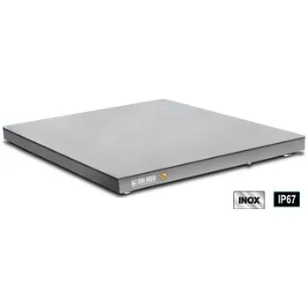 Obchodní váha v. plošina ETAI3, 300kg / 100g, 1000x1000mm, nerezavějící ocel (nerez vážní plošina s rozměry 1000x1000x90mm, bez indikátoru, bez EU ověření)