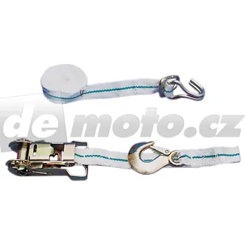 Upínací popruh Upevňovací popruh s háky a ráčnou (pár) - délka 3 m, max. zatížení 1500 kg