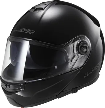 Helma na motorku LS2 Strobe lesklá černá