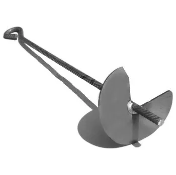 Příslušenství pro plot Zemní kotva disková - Fe, disk 120x2,50 mm, výška 85 cm