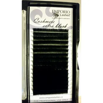 Péče o řasy a obočí Řasy FLAT černé CASHMERE EXTRA BLACK mix délek - 0,15 EMPORIO Lashes