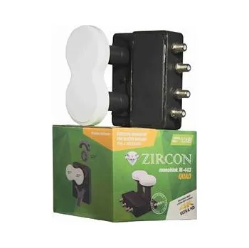 Satelitní technika Zircon konvertor Monoblock Quad M-443 pro Skylink