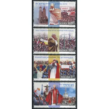 Poštovní známka Poczta Polska (1999) MiNr. 3768 - 3771 ** - Polsko - Návštěva papeže Jana Pavla II v Polsku.