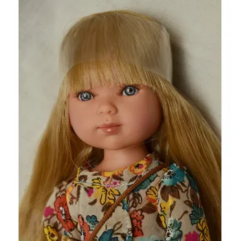 Panenka Realistická panenka Carlota ve zlatých botách od f. Vestida de Azul ze Šanělska (Doprava zdarma)