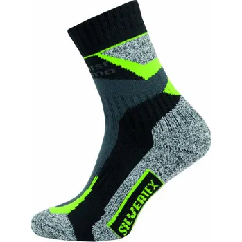 Pánské ponožky Sportovní Ponožky NOVIA Silvertex Alpinning zelené Velikost: 40-41