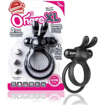 The Screaming O The Ohare XL Black - Dvojitý vibrační erekční kroužek