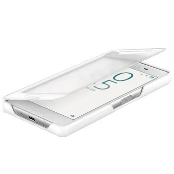 Pouzdro na mobilní telefon Sony flipové pouzdro pro Xperia X, bílé SCR50