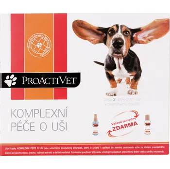Kosmetika pro psa Proactivet Komplexní péče o uši 2x 50 ml