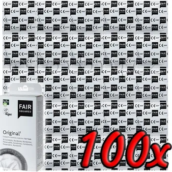 Kondom Fair Squared Original - Fair Trade Vegan Condoms 100 pack