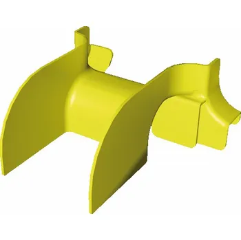 elektrický kabel OPW-10DRF-YL Přepad OptiWay, v. 100mm, š. 100mm, žlutý