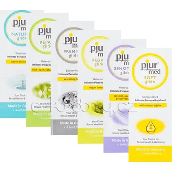 Lubrikační gel Pjur med vzorky nejprodávanějších gelů 6ks