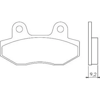 Brzdový komplet Brenta FT4021 přední sintrované brzdové destičky na motorku HONDA NS-1 75 rok 92-00