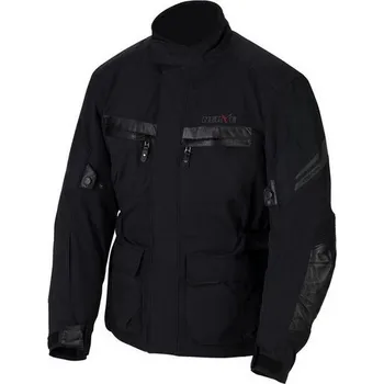 Moto bunda NERVE Blaze černá cestovní motocyklová bunda na motorku 3XL